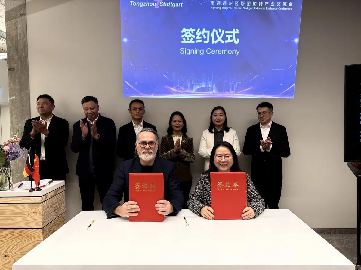 Unterzeichnung einer Kooperation mit einer chinesischen Delegation